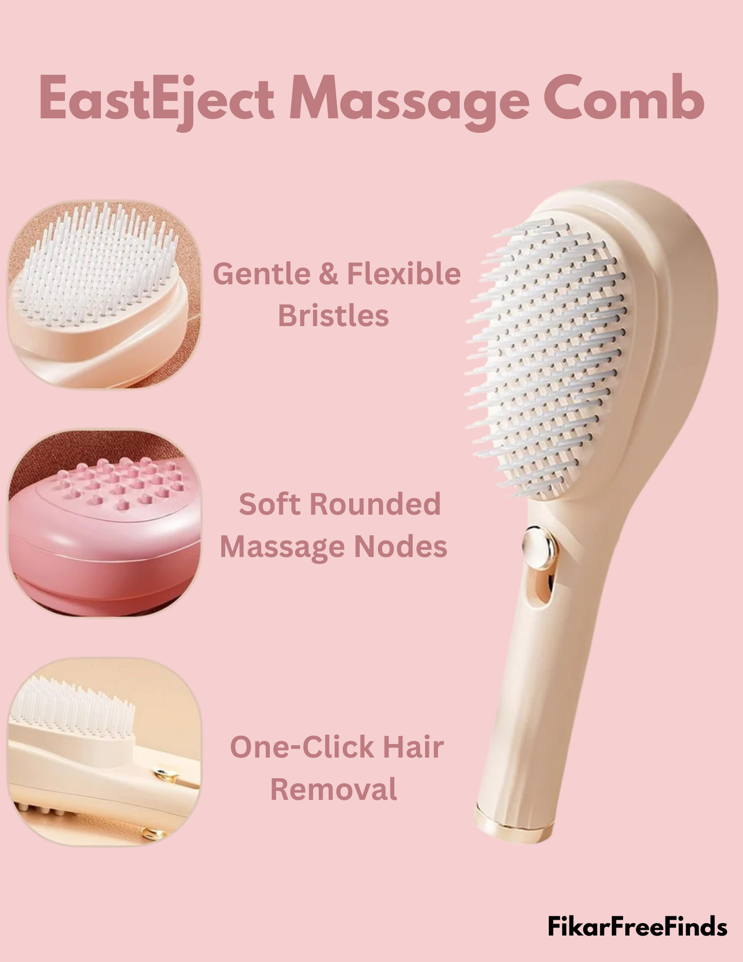 EasyEject Massage Comb